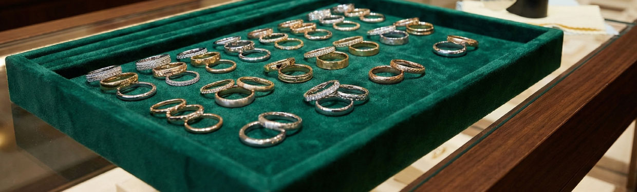 Plateau d’Alliances de mariage sur un plateau - Cassel